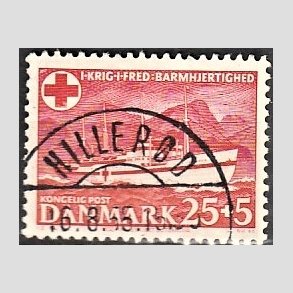 FRIMRKER DANMARK | 1951 - AFA 333 - Jutlandia 25 + 5 re rd - Lux Stemplet