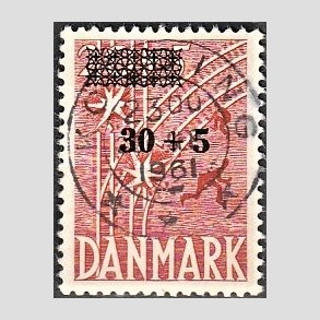 FRIMRKER DANMARK | 1955 - AFA 359 - Frihedsfond provisorier - 30 + 5/20 + 5 re rd - Pragt Stemplet Kolding