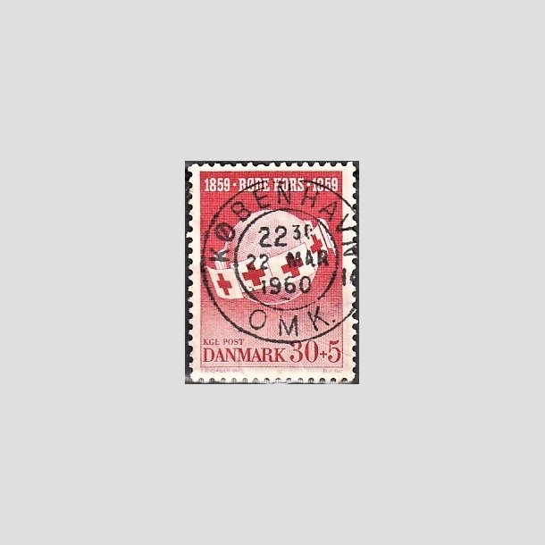 FRIMRKER DANMARK | 1959 - AFA 378 - Rde Kors - 30 + 5 re rd - Pragt Stemplet