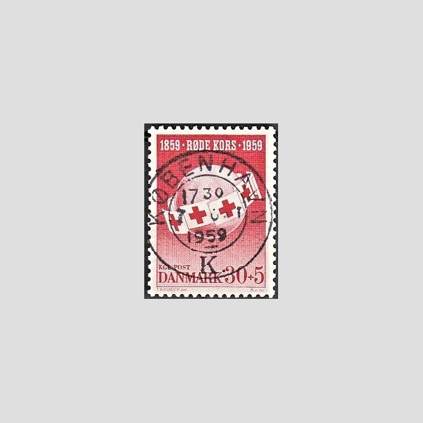 FRIMRKER DANMARK | 1959 - AFA 378 - Rde Kors - 30 + 5 re rd - Pragt Stemplet