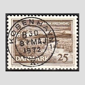 FRIM�RKER DANMARK | 1964 - AFA 428 - Karup � - 25 �re brun - Pragt Stemplet