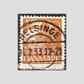 FRIM�RKER DANMARK | 1927 - AFA 172 - Karavel 30 �re gul - Lux Stemplet