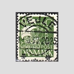 FRIMRKER DANMARK | 1927 - AFA 174 - Karavel 40 re grn - Lux Stemplet 