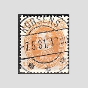 FRIMRKER DANMARK | 1930 - AFA 193 - Chr. X 60 r 30 re gul - Lux Stemplet