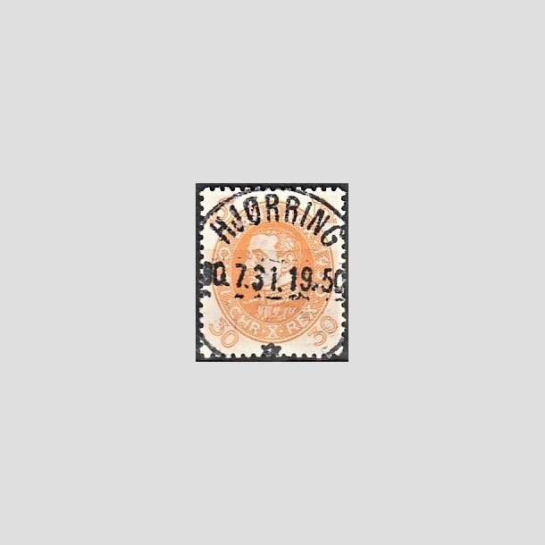 FRIMRKER DANMARK | 1930 - AFA 193 - Chr. X 60 r 30 re gul - Lux Stemplet