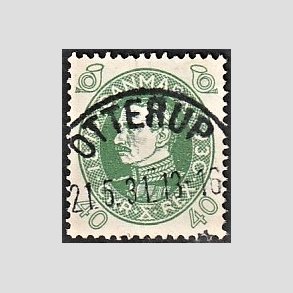 FRIMRKER DANMARK | 1930 - AFA 195 - Chr. X 60 r 40 re grn - Lux Stemplet Otterup