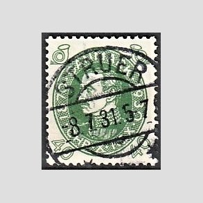 FRIMRKER DANMARK | 1930 - AFA 195 - Chr. X 60 r 40 re grn - Lux Stemplet