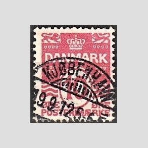 FRIM�RKER DANMARK | 1912 - AFA 65 - B�lgelinie 10 �re karminrosa - Lux Stemplet 