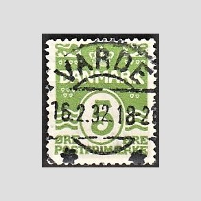 FRIM�RKER DANMARK | 1930 - AFA 183 - B�lgelinie 5 �re lysgr�n - Lux Stemplet 