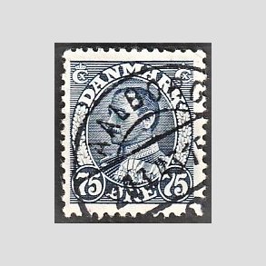 FRIMRKER DANMARK | 1941 - AFA 269 - Chr. X 75 re mrkbl - Lux Stemplet 