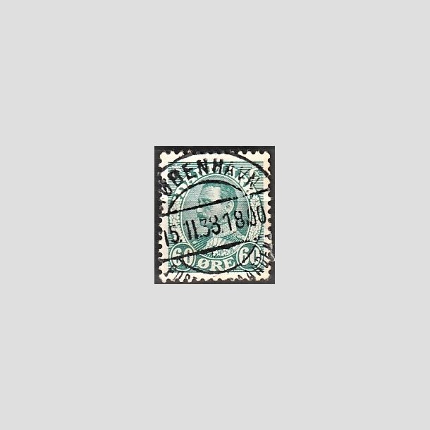 FRIMRKER DANMARK | 1934 - AFA 210 - Chr. X 60 re blgrn - Lux Stemplet