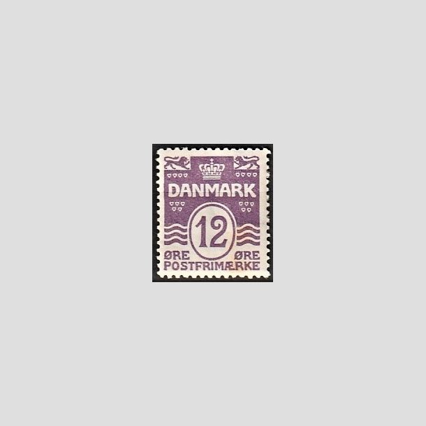 FRIMRKER DANMARK | 1926-30 - AFA 168 - Blgelinie 12 re violet - Ubrugt