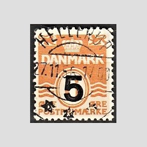 FRIMRKER DANMARK | 1955-56 - AFA 361 - 5/ 6 re orangerd Provisorier - Lux Stemplet Hellerup