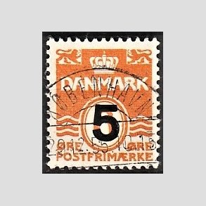 FRIMRKER DANMARK | 1955-56 - AFA 361 - 5/ 6 re orangerd Provisorier - Lux Stemplet 