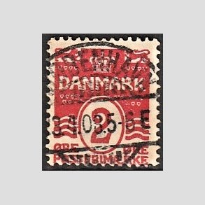 FRIM�RKER DANMARK | 1905-06 - AFA 43 - B�lgelinie 2 �re r�d Krone III - Lux Stemplet
