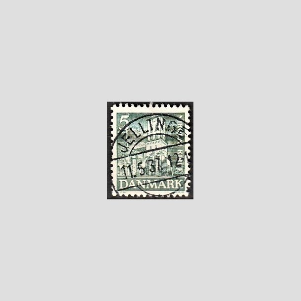 FRIMRKER DANMARK | 1936 - AFA 229 - Reformationen 5 re grn - Lux Stemplet Jellinge