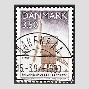 FRIM�RKER DANMARK | 1997 - AFA 1139 - Frilandsmuseet 100 �r - 3,50 Kr. flerfarvet - Pragt Stemplet