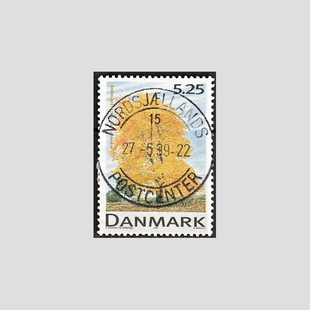 FRIMRKER DANMARK | 1999 - AFA 1198 - Danske lvtrer - 5,25 Kr. flerfarvet - Pragt Stemplet