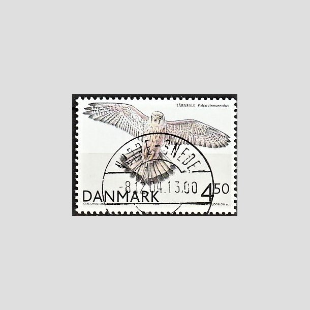 FRIMRKER DANMARK | 2004 - AFA 1409 - Rovfugle i Danmark - 4,50 Kr. Trnfalk - Pragt Stemplet Nrre Snede