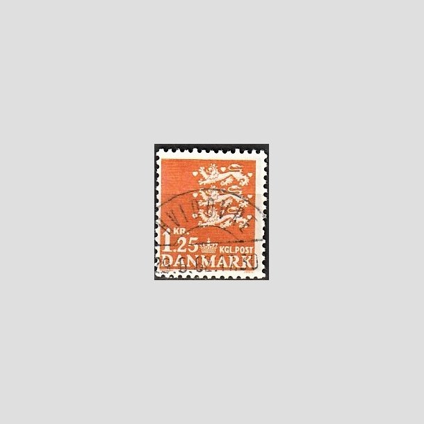 FRIMRKER DANMARK | 1962 - AFA 404 - Rigsvben 1,25 Kr. orange - Lux Stemplet Hvidovre