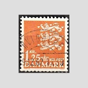 FRIMRKER DANMARK | 1962 - AFA 404 - Rigsvben 1,25 Kr. orange - Lux Stemplet Hvidovre