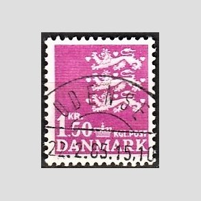 FRIMRKER DANMARK | 1962 - AFA 405 - Rigsvben 1,50 Kr. rdlilla - Pragt Stemplet