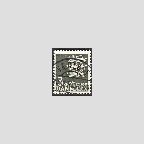 FRIMRKER DANMARK | 1969 - AFA 486 - Rigsvben 3,00 Kr. grnsort - Lux Stemplet Vrlse