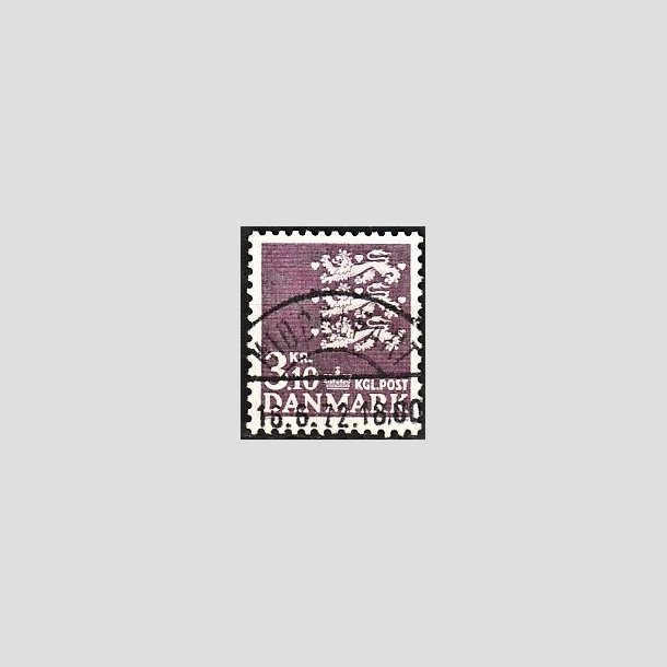 FRIMRKER DANMARK | 1970 - AFA 501 - Rigsvben 3,10 Kr. violet - Pragt Stemplet
