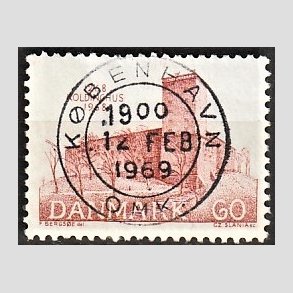 FRIM�RKER DANMARK | 1968 - AFA 471 - Koldinghus slot 700 �r - 60 �re r�d - Pragt Stemplet