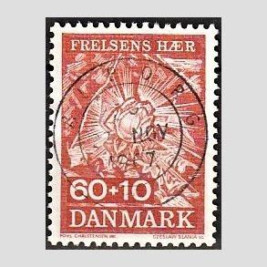 FRIMRKER DANMARK | 1967 - AFA 467 - Frelsens Hr - 60 + 10 re brunrd - Pragt Stemplet