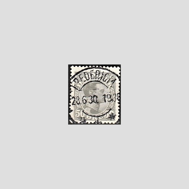 FRIMRKER DANMARK | 1921-22 - AFA 129a - Chr. X 50 re gr - Lux Stemplet 