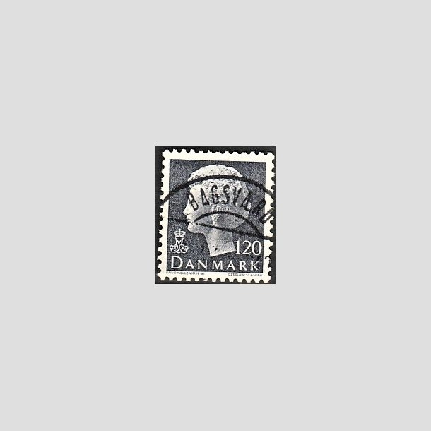 FRIMRKER DANMARK | 1974 - AFA 564 - Dronning Margrethe - 120 re grbl - Pragt Stemplet Bagsvrd