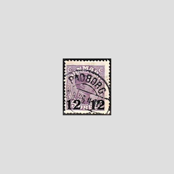 FRIMRKER DANMARK | 1926 - AFA 159 - 12 12/15 re violet Chr. X provisorier - Lux Stemplet "PADBORG"