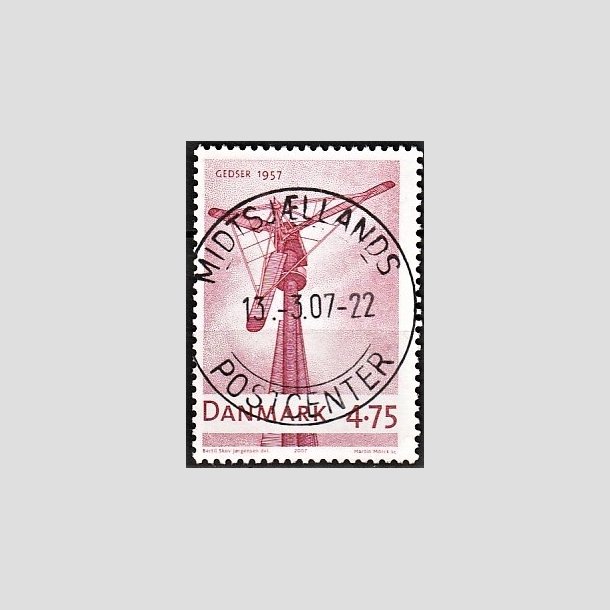 FRIMRKER DANMARK | 2007 - AFA 1493 - Danske vindmller - 4,75 Kr. rd - Pragt Stemplet