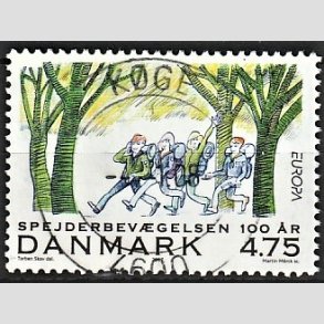 FRIM�RKER DANMARK | 2007 - AFA 1510 - Spejderbev�gelsen - 4,75 Kr. Marchtur - Pragt Stemplet K�ge