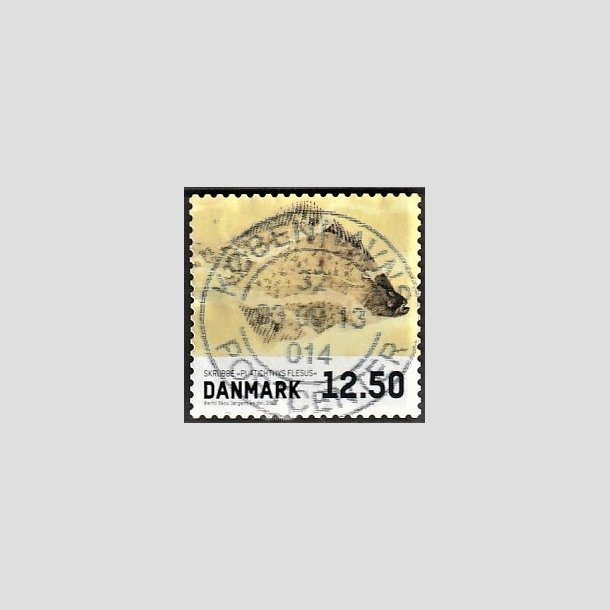 FRIMRKER DANMARK | 2013 - AFA 1728 - Fisk - 12,50 Kr. skrubbe - Pragt Stemplet