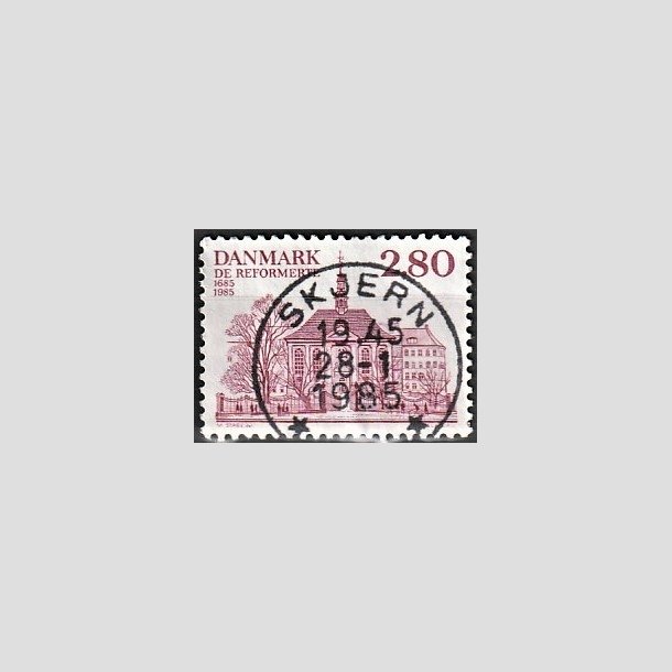 FRIMRKER DANMARK | 1985 - AFA 825 - Reformerte meninghed 300 r - 2,80 Kr. rosa - Pragt Stemplet Skjern