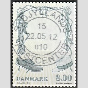 FRIM�RKER DANMARK | 2011 - AFA 1672 - Mode - 8,00 Kr. flerfarvet - Pragt Stemplet