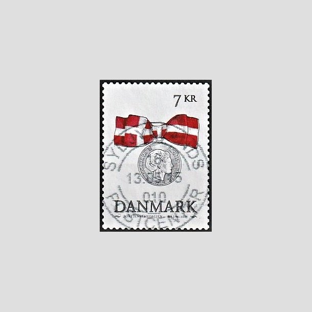 FRIMRKER DANMARK | 2015 - AFA 1814 - Danske ordener - 7,00 Kr. flerfarvet - Pragt Stemplet