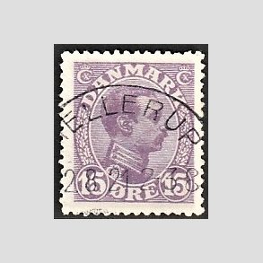FRIMRKER DANMARK | 1913 - AFA 70 - Chr. X 15 re violet - Lux Stemplet