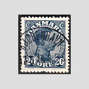 FRIMRKER DANMARK | 1913 - AFA 71 - Chr. X 20 re bl - Lux Stemplet