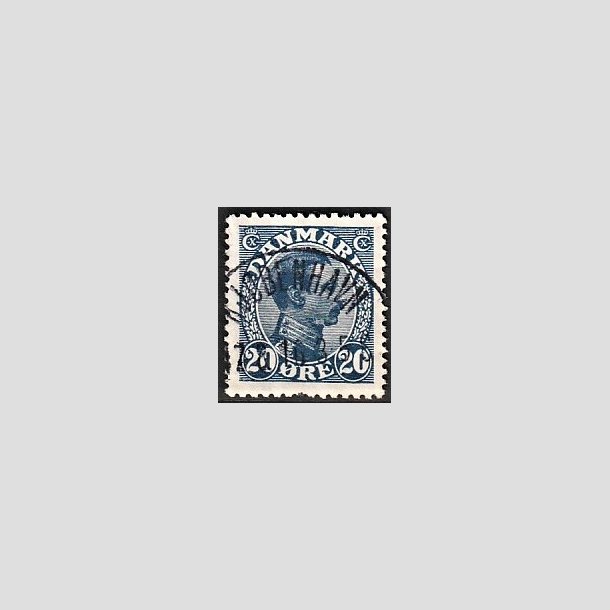 FRIMRKER DANMARK | 1913 - AFA 71 - Chr. X 20 re bl - Lux Stemplet