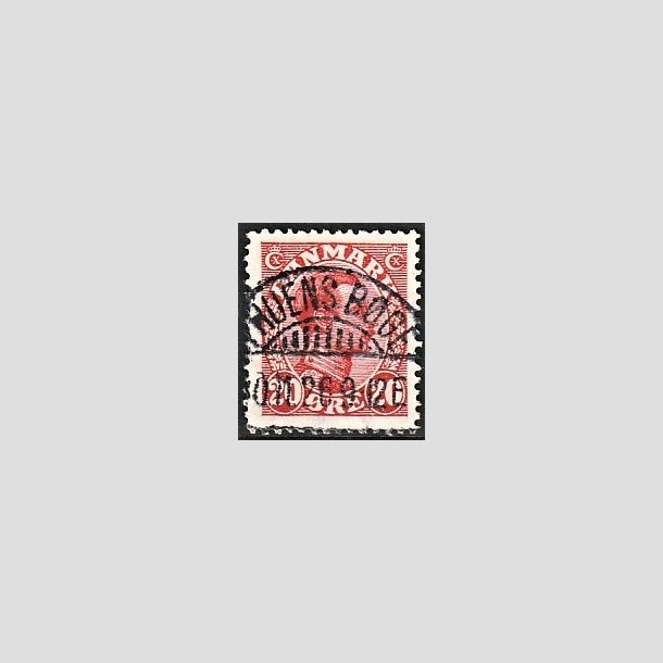 FRIMRKER DANMARK | 1925-26 - AFA 147 - Chr. X 20 re rd - Lux Stemplet