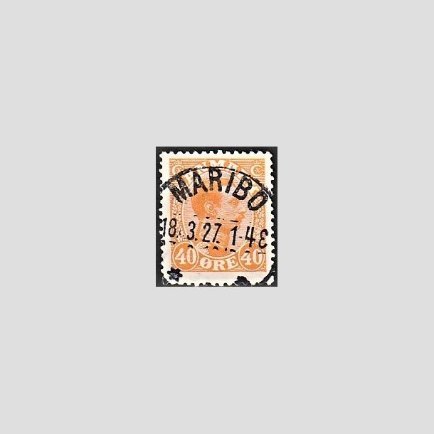 FRIMRKER DANMARK | 1925-26 - AFA 150 - Chr. X 40 re orange - Lux Stemplet 