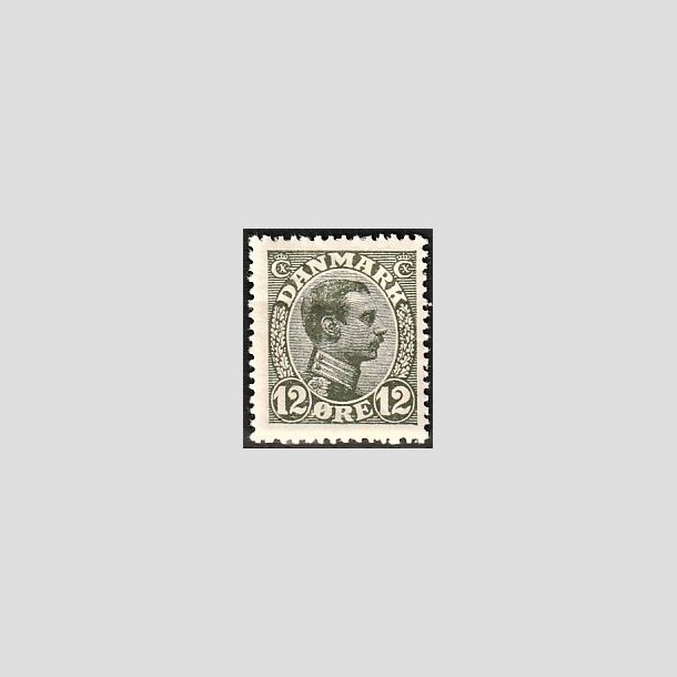 FRIMRKER DANMARK | 1918-20 - AFA 100 - Chr. X 12 re oliven - Ubrugt