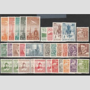 FRIMRKER DANMARK | STLSTIK TIDLIG | Planche med div. st og enkeltmrker - Postfrisk/Ubrugt