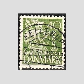 FRIM�RKER DANMARK | 1933 - AFA 208 - Karavel 40 �re gr�n Type I - Lux Stemplet 