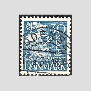 FRIM�RKER DANMARK | 1934 - AFA 215 - Karavel 30 �re bl� Type I - Lux Stemplet