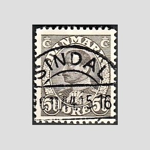 FRIMRKER DANMARK | 1934 - AFA 209 - Chr. X 50 re gr - Lux Stemplet Sindal
