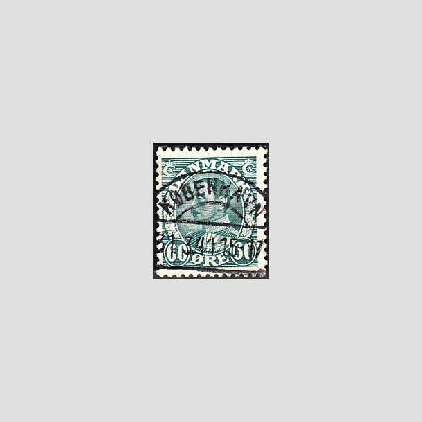 FRIMRKER DANMARK | 1934 - AFA 210 - Chr. X 60 re blgrn - Lux Stemplet